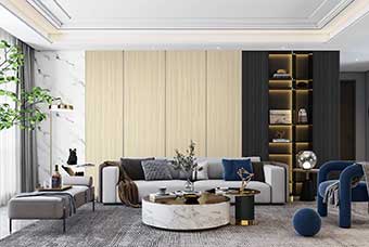 阳泉轻奢风格-客厅