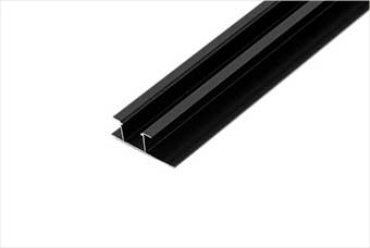 阳泉航空纤维墙咔铝合金带灯中条（哑黑氧化）